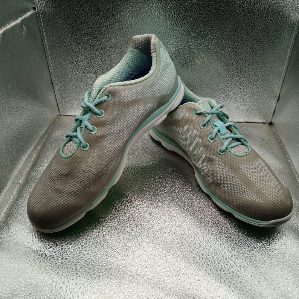 FootJoy Gray and Teal Golf Shoes Women's Size 9